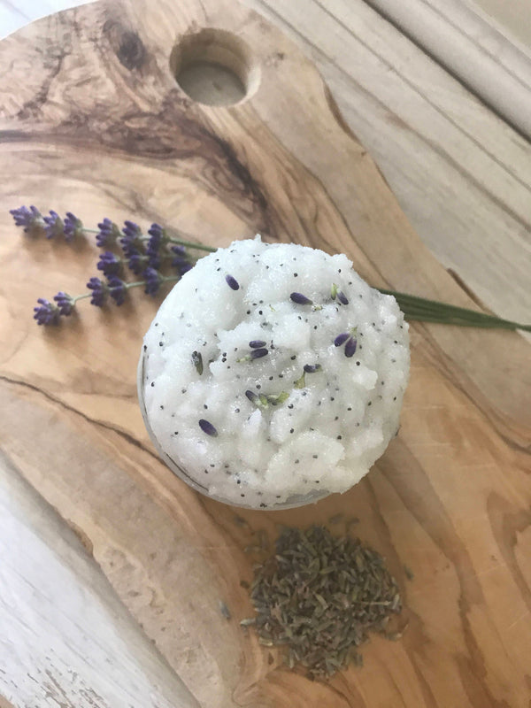 Natural Magnesium Sugar Scrub to Exfoliate and Support in Detoxifying the Skin
