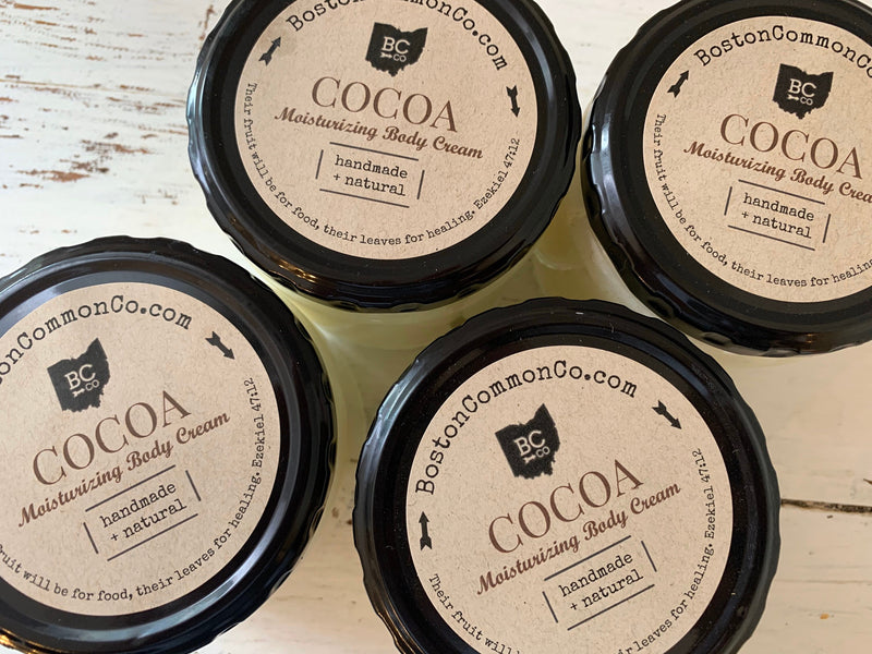 Natural Hand Whipped Creamy Cocoa Body Butter Providing Intense Hydration